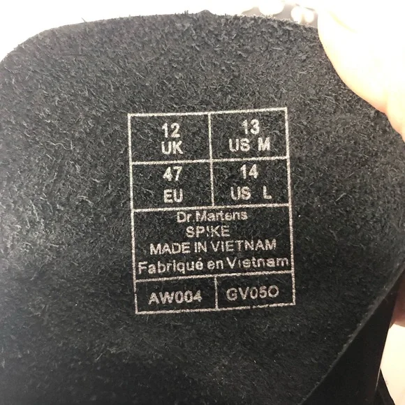 Dr Martens Spike Mettalic Studs 1460 Ankle Boots Men’s 13 Shoes - Picture 12 of 12